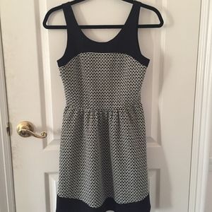 OOTD Patterned Black and White Dress